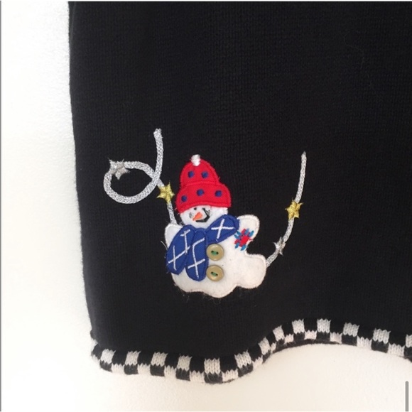 Designers Originals Studio Snowman Ugly Christmas Vest - Picture 8 of 8